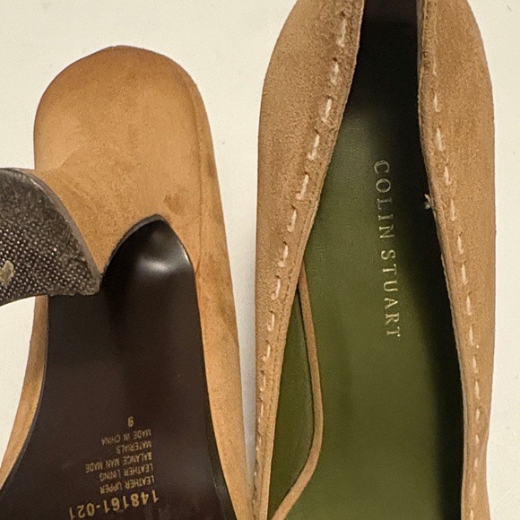 Colin Stuart Brown Suede Loafers with Olive Insole - Picture 5 of 10